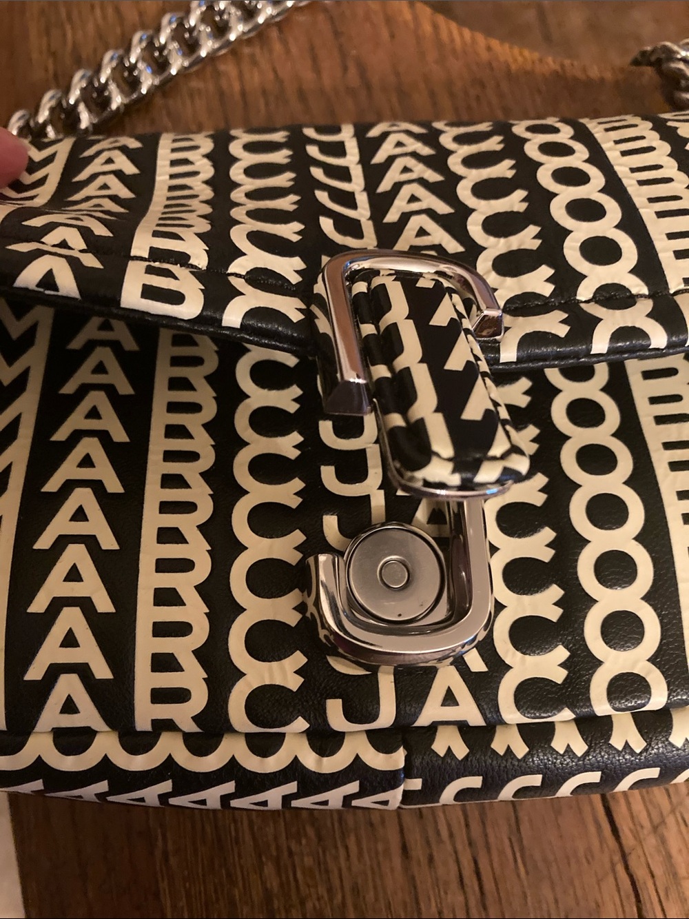 Marc Jacobs The Monogram Leather J Marc Mini Convertible Crossbody/Chain Bag NWT - Picture 8 of 13